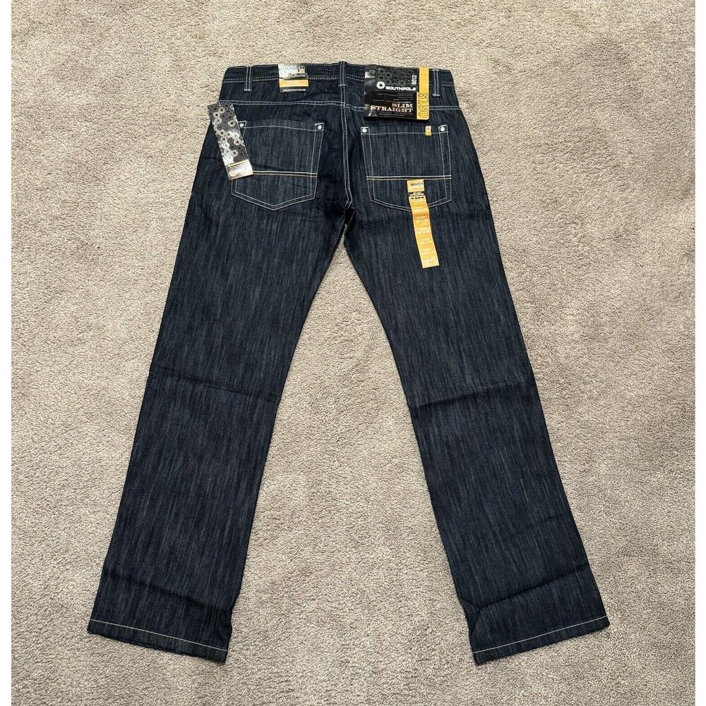 Vintage Y2K Southpole Jeans Size 38x34 Brand New Indigo Slim Straight Denim